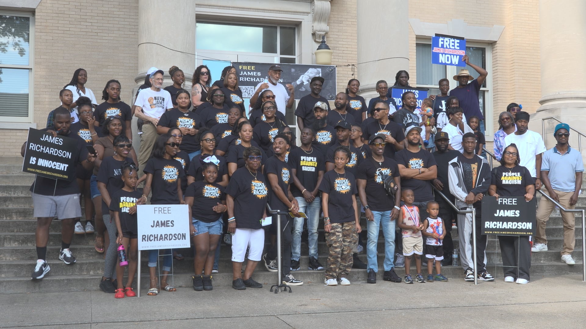 Supporters Rally Outside Pitt County Courthouse for James Richardson, Who Maintains Innocence