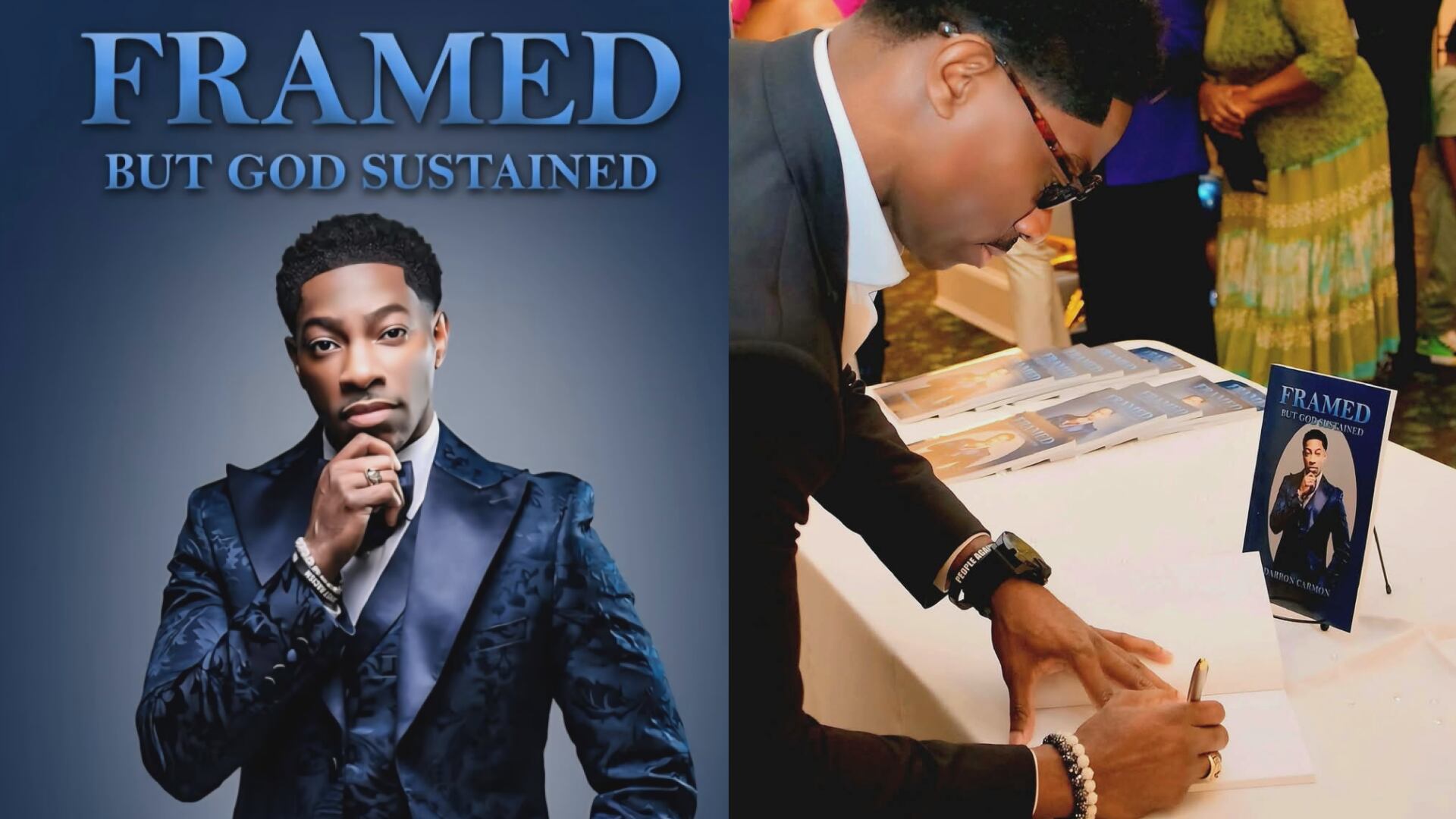 Exonerated pastor Darron Carmon celebrates book release