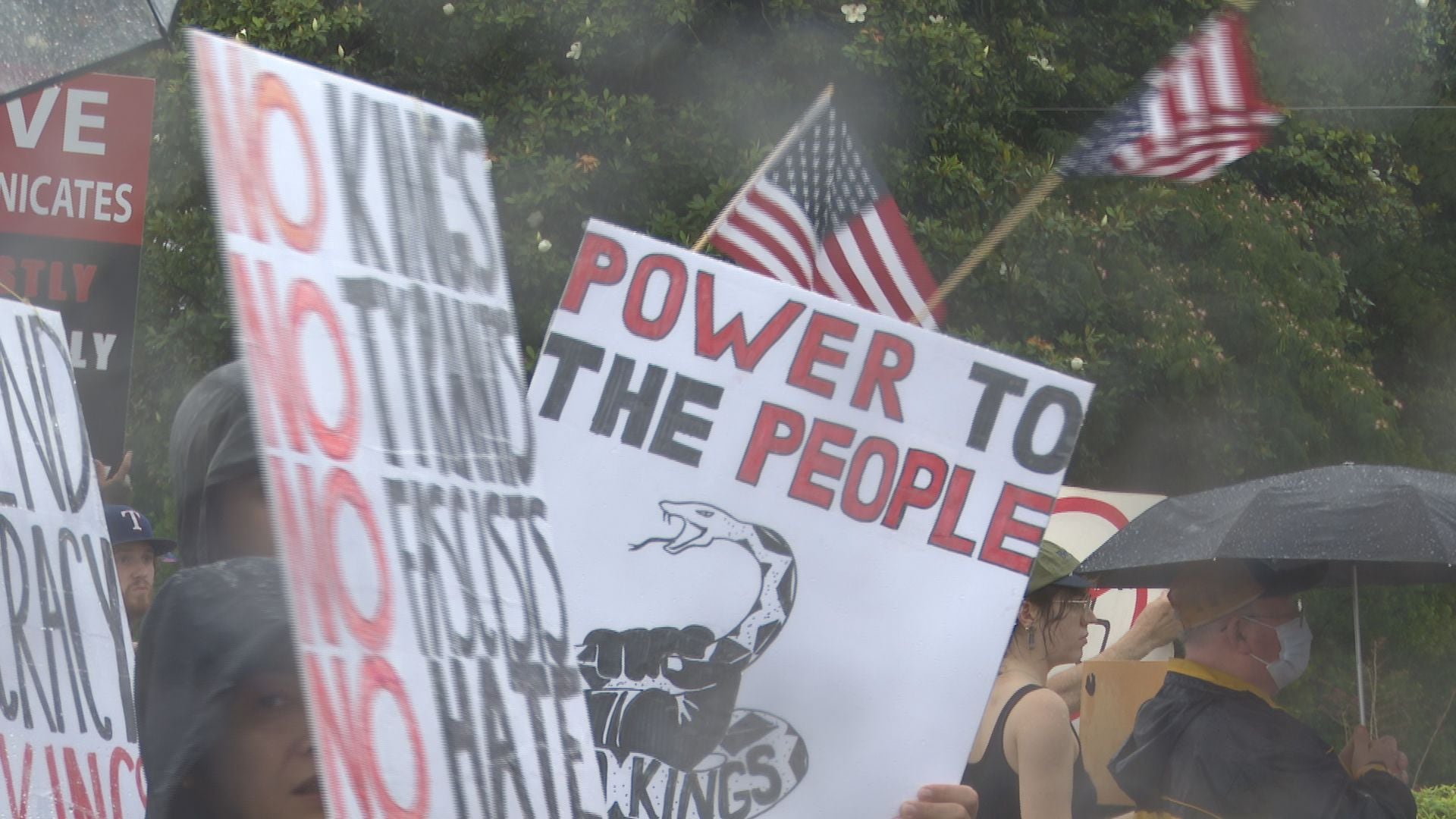 Several ‘No Kings’ protests held in Eastern Carolina with at least one seeing counter protests