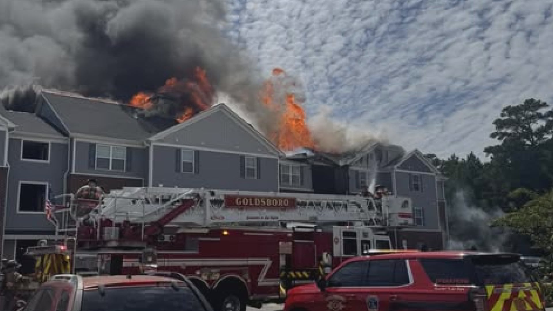 50 people displaced after Goldsboro apartment fire