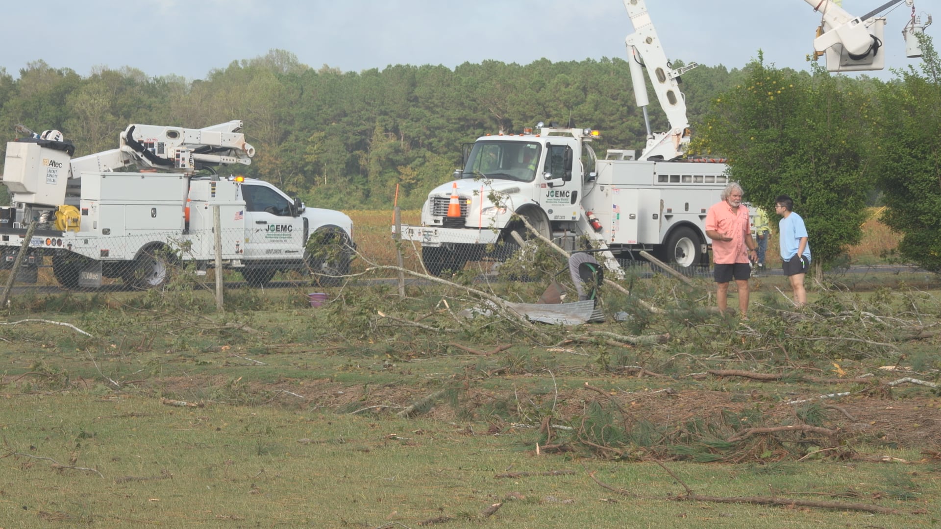 EF1 Tornado Causes Heavy Damage in Jones County, North Carolina