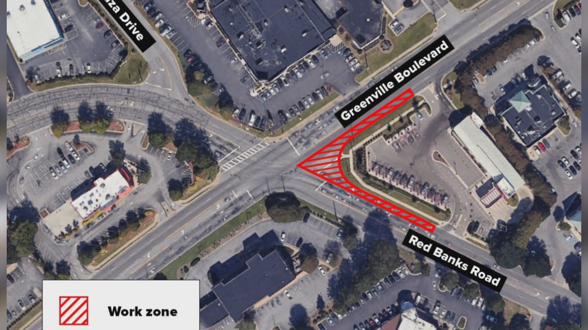 Lanes closing at Greenville intersection for weekend utility work