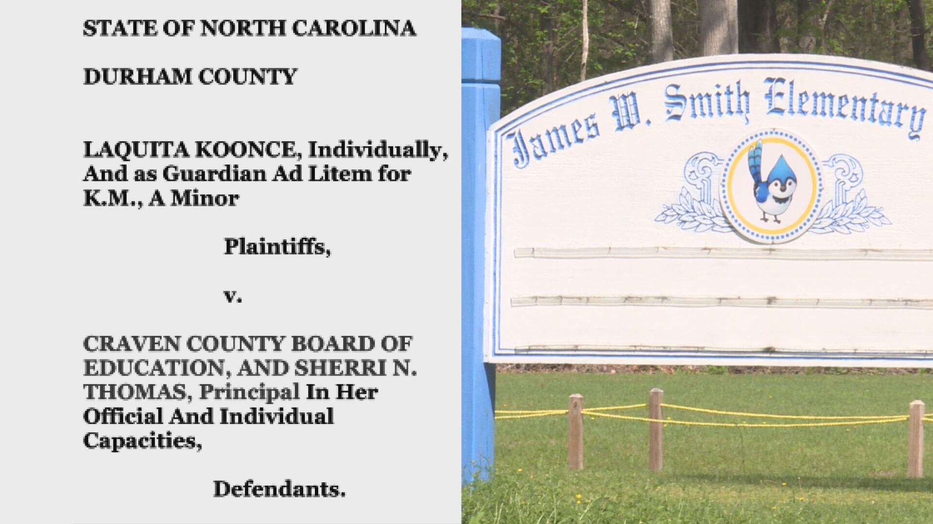 Craven County principal drags student lawsuit claim