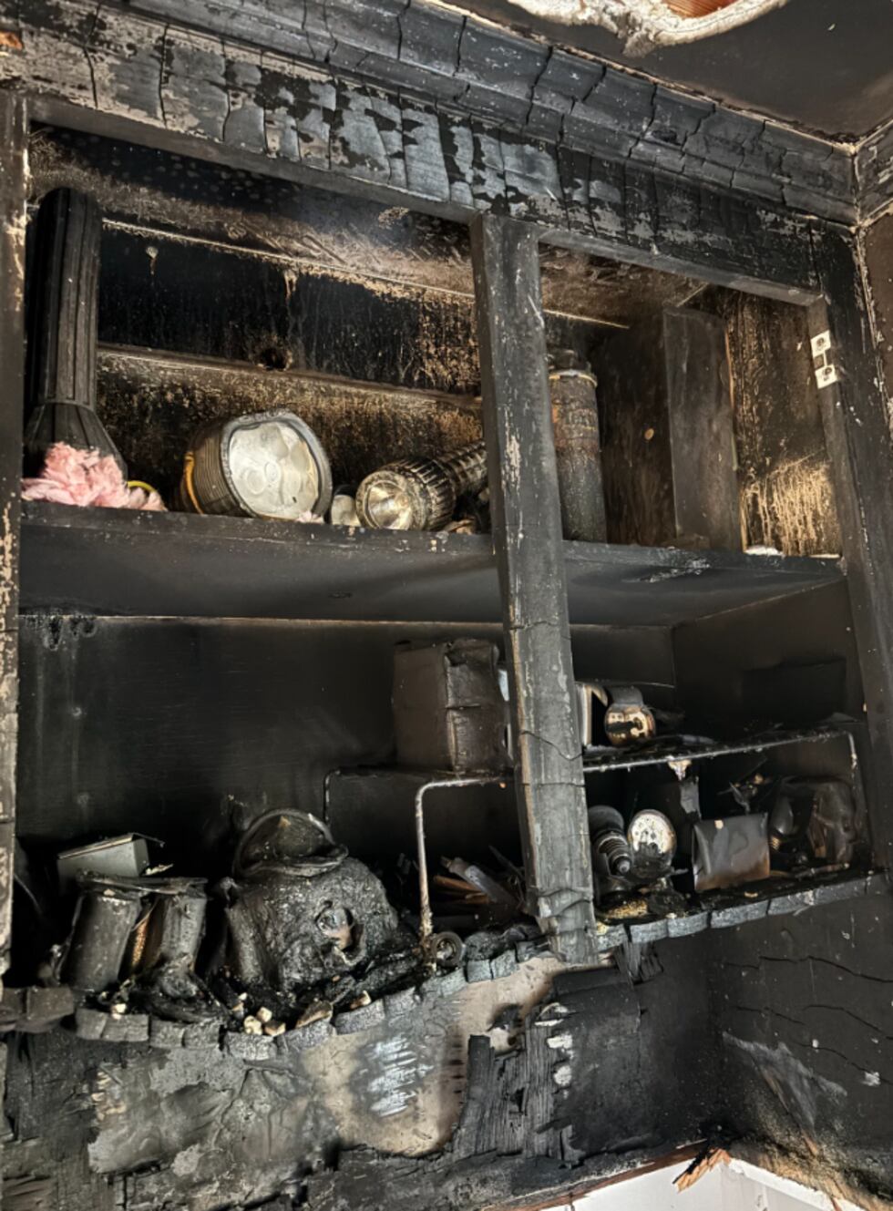 Lithium battery fire