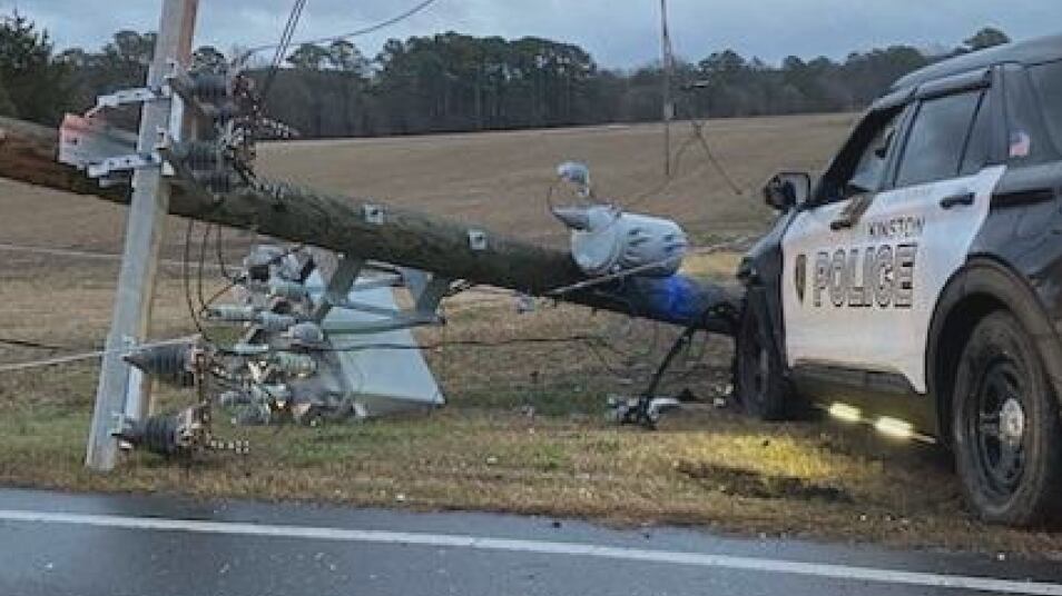 TROOPERS: Kinston police officer fell asleep at wheel in Sunday morning crash