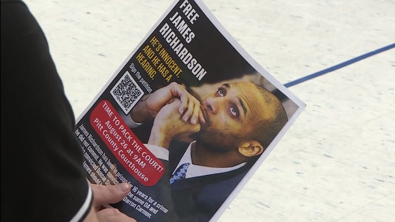 Community rallies for man convicted of crime he and attorneys say he didn't commit 16 years ago.