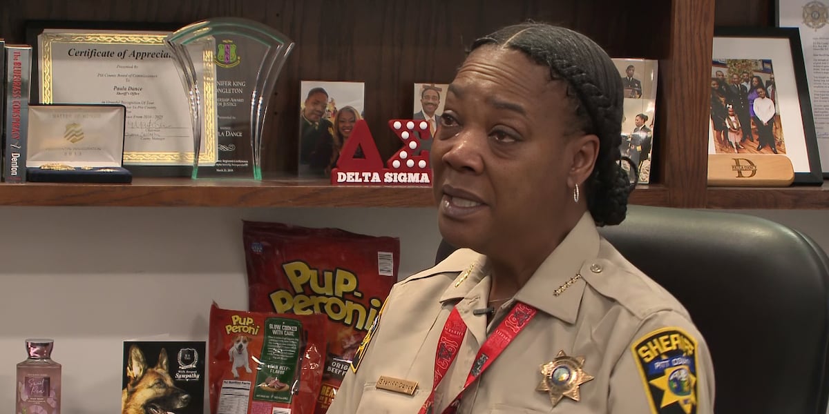 WITN EXCLUSIVE: Sheriff emotional as she speaks out for first time on K-9 Chilli's tragic death