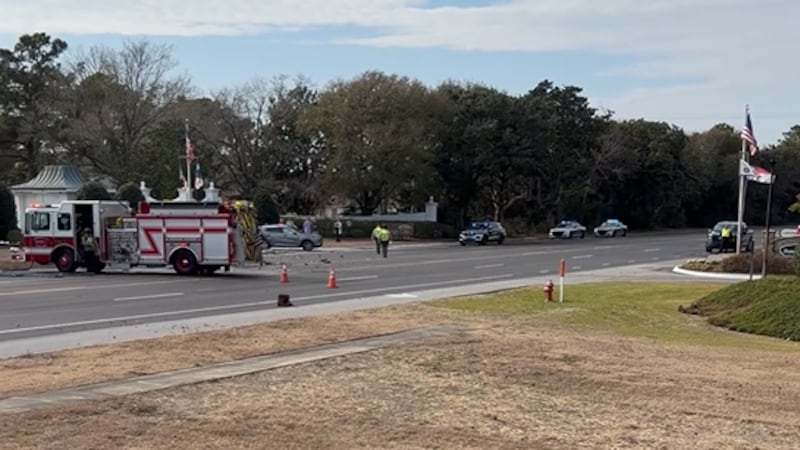 First responders on the scene of a Highway 24 collision