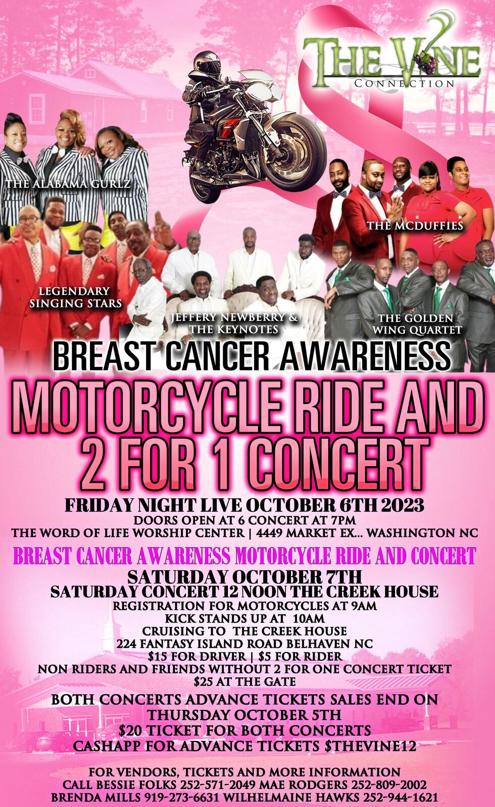 5th Annual Breast Cancer Awareness Ride & Concert travels through ...