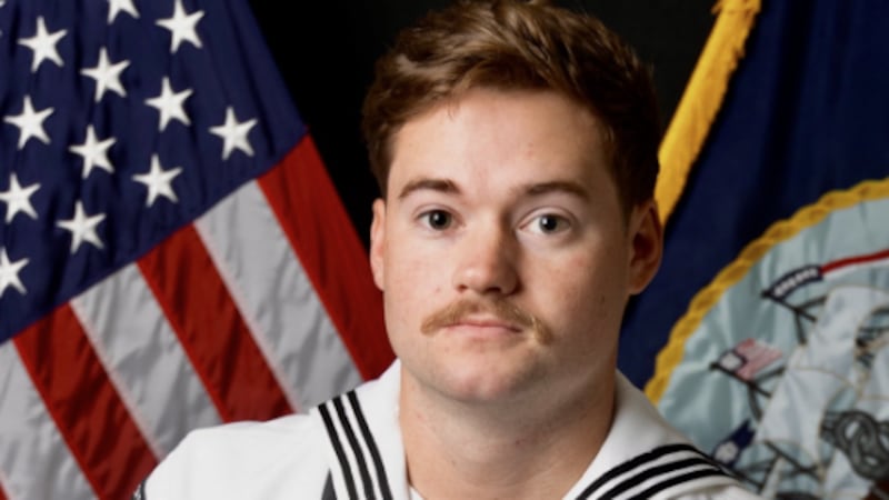 Petty Officer 3rd Class Kole Patten received the Navy and Marine Corps Achievement Medal for...