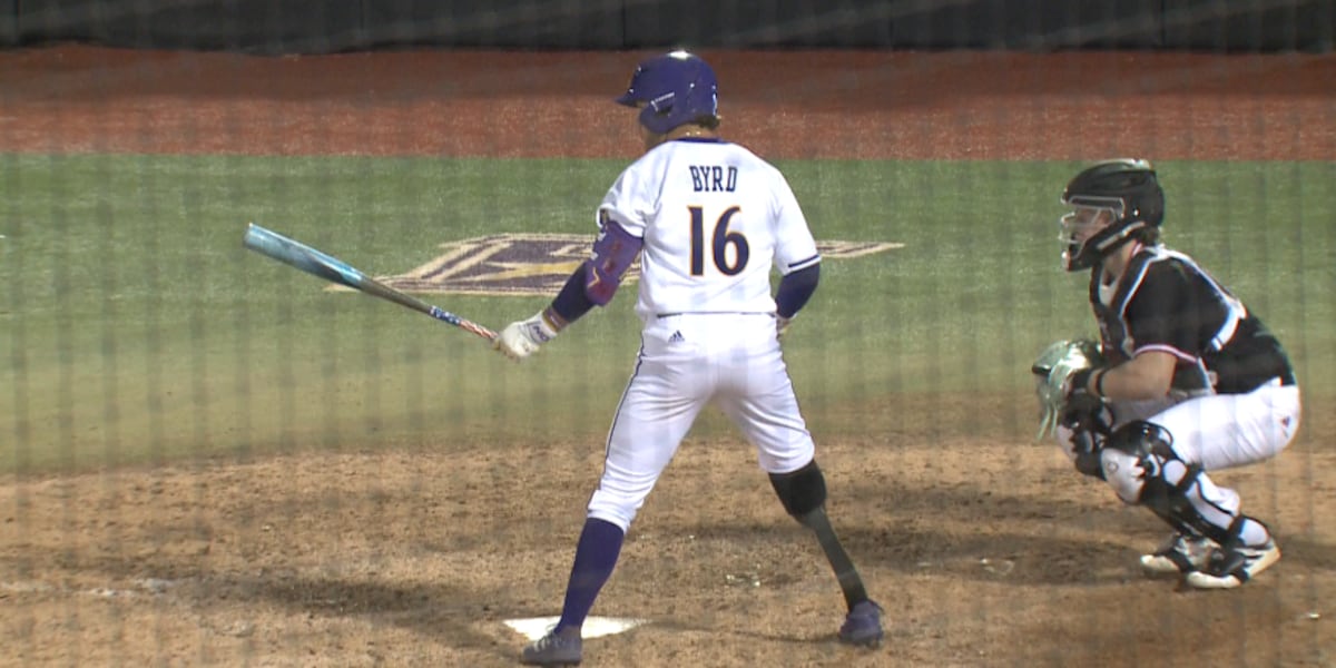 Parker Byrd bids farewell to ECU Baseball after returning to the sport following boating accident