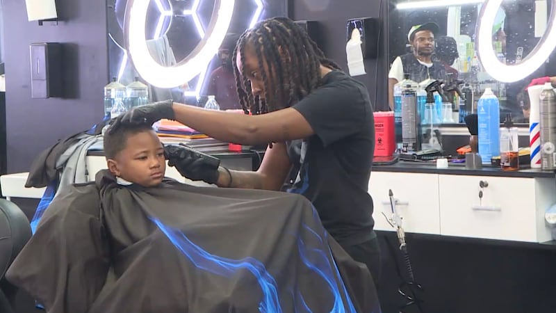 Greenville barbershop gives out free back-to-school haircuts for kids.
