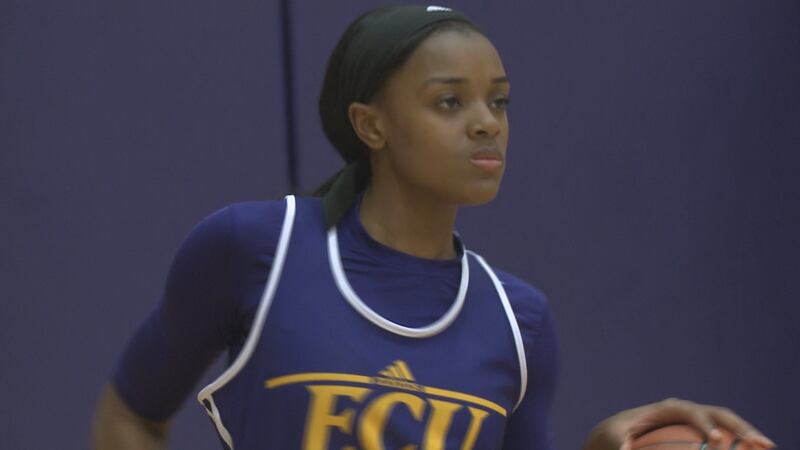 Jessie Ruden ECU Women's Basketball holds first preseason practice