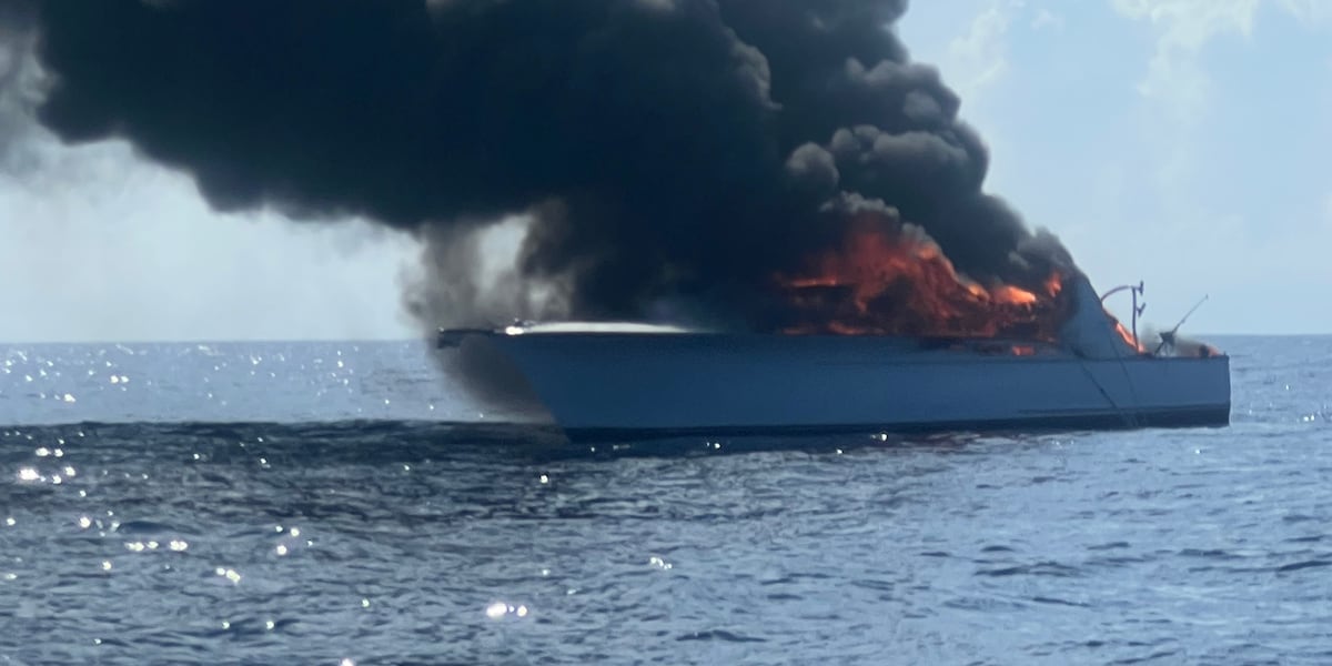 Five rescued after boat in Big Rock fishing tournament catches fire Five rescued after boat in Big Rock fishing tournament catches fire