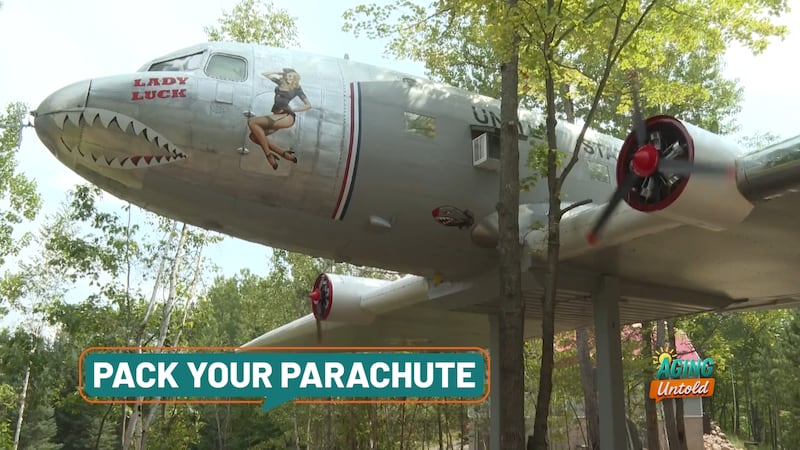 A World War II-era plane has been converted into a five-star Airbnb in central Wisconsin.