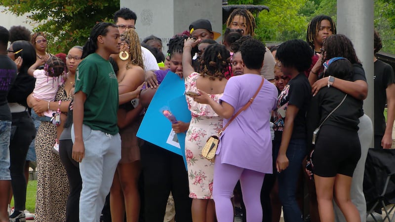 The Brownsville community came together in the Court Square on Sunday in support of Saturah...