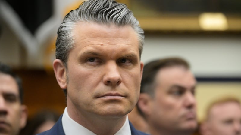 Secretary of Defense Pete Hegseth appears before a House Committee on Armed Services business...