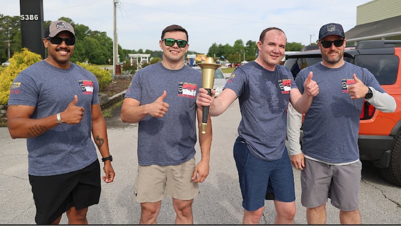 Morehead City police raise awareness during Special Olympics torch run