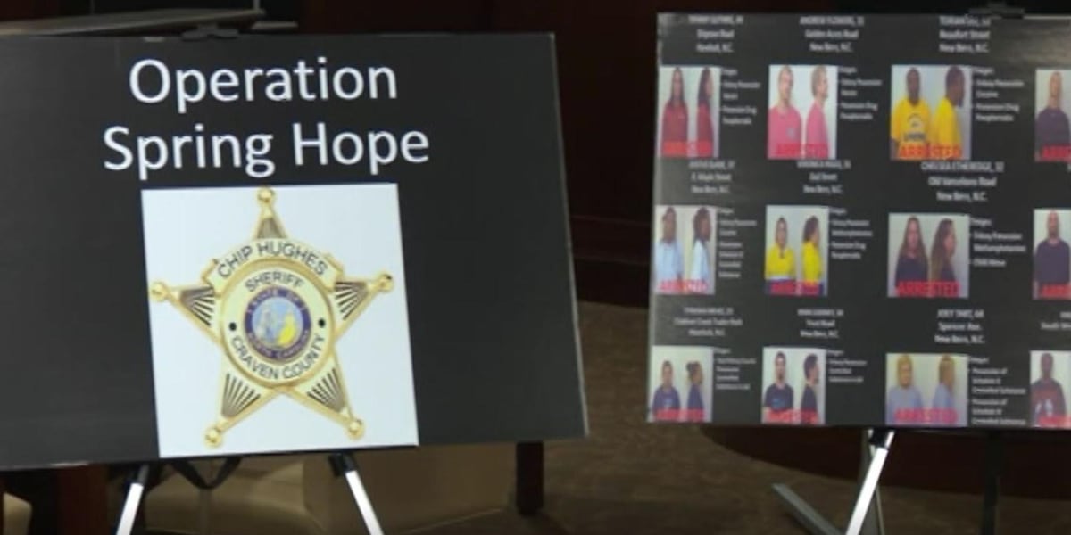 Operation Spring Hope leads to 30 drug arrests in Craven County