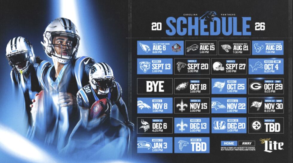The NFL took notice of the Panthers last year. And now national television audiences will get...