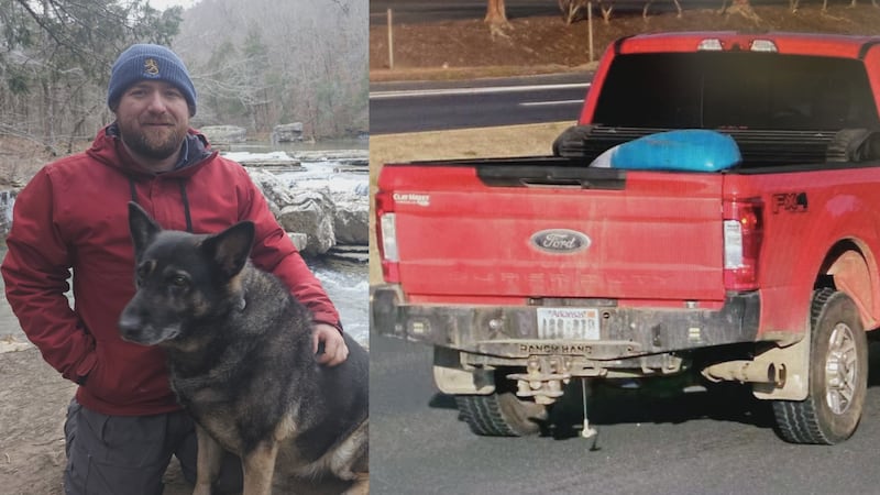 PHOTO: Surveillance footage shows missing Arkansas man's truck seen in Dare County