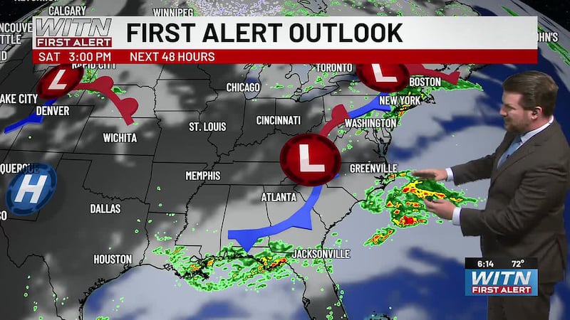 Weekend keeps slim chance of spotty rain