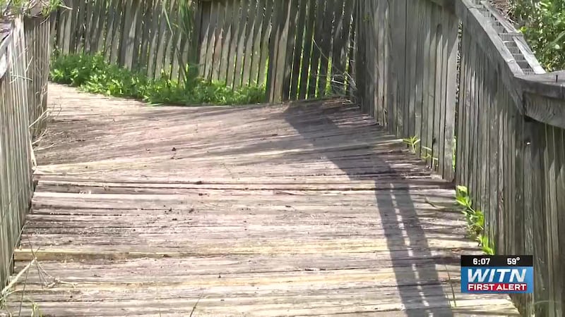 Jacksonville begins work on boardwalk damaged by Hurricane Florence